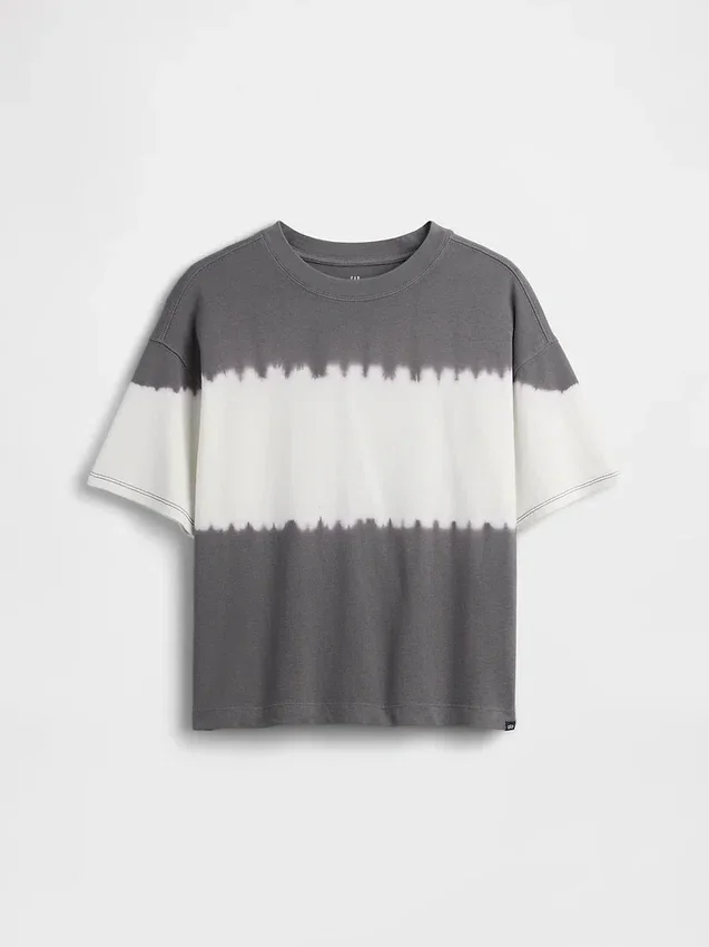 Dziecięcy T-shirt oversize z grubej dzianiny