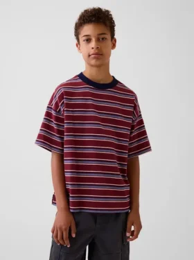 Dziecięcy T-shirt oversize z grubej dzianiny