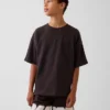 Dziecięcy T-shirt oversize z grubej dzianiny