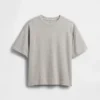 Dziecięcy T-shirt oversize z grubej dzianiny