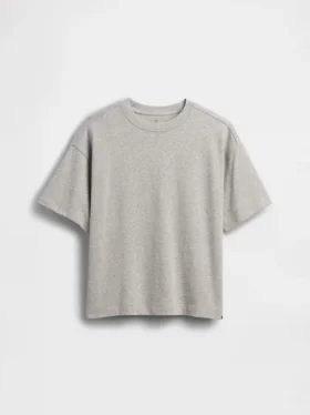 Dziecięcy T-shirt oversize z grubej dzianiny