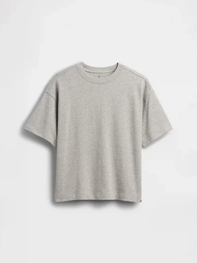 Dziecięcy T-shirt oversize z grubej dzianiny