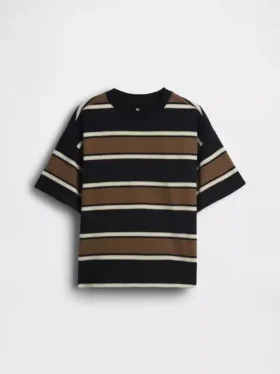 Dziecięcy T-shirt oversize z grubej dzianiny