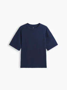 Dziecięcy T-shirt oversize z grubej dzianiny