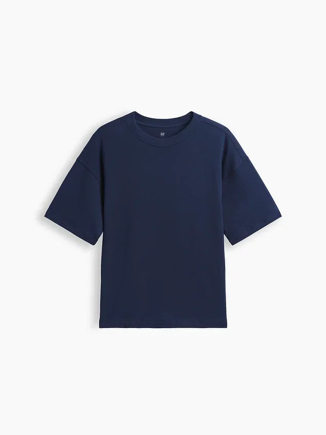 Dziecięcy T-shirt oversize z grubej dzianiny