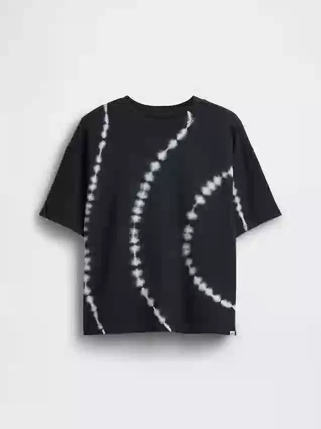 Dziecięcy T-shirt oversize z grubej dzianiny