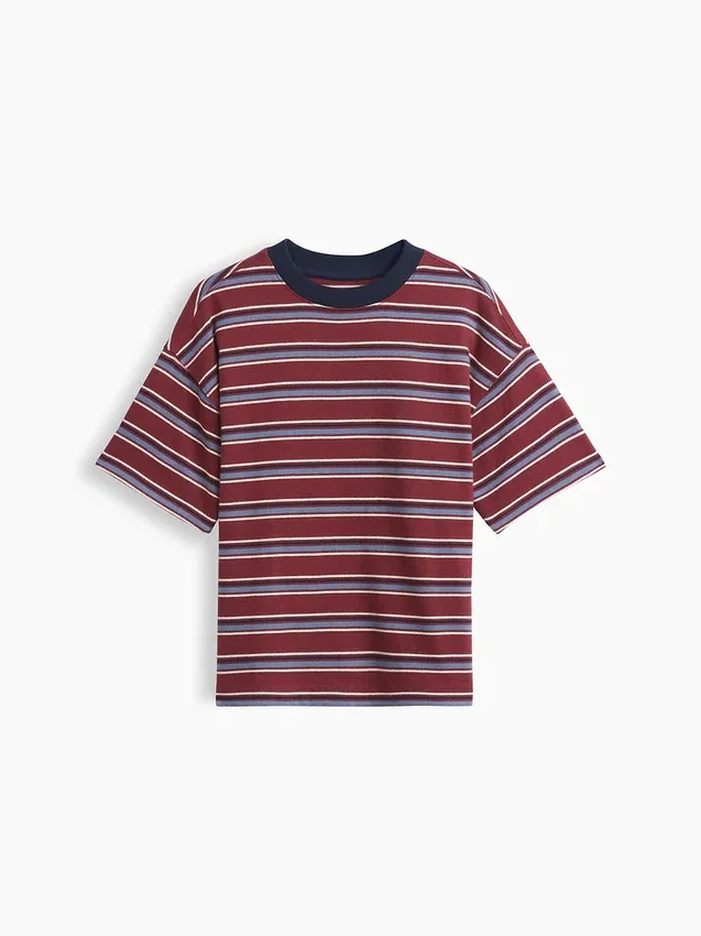 Dziecięcy T-shirt oversize z grubej dzianiny