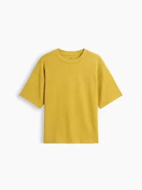 Dziecięcy T-shirt oversize z grubej dzianiny