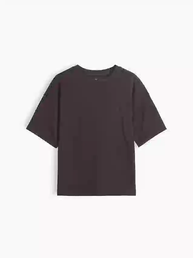 Dziecięcy T-shirt oversize z grubej dzianiny