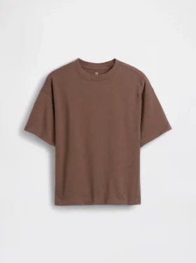 Dziecięcy T-shirt oversize z grubej dzianiny