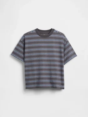 Dziecięcy T-shirt oversize z grubej dzianiny