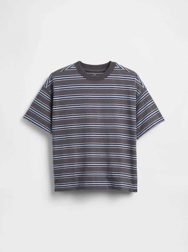 Dziecięcy T-shirt oversize z grubej dzianiny