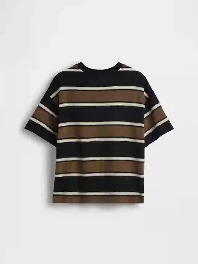 Dziecięcy T-shirt oversize z grubej dzianiny