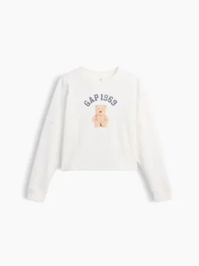 Dziecięcy T-shirt oversize z grubej dzianiny