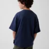 Dziecięcy T-shirt oversize z grubej dzianiny