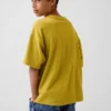 Dziecięcy T-shirt oversize z grubej dzianiny