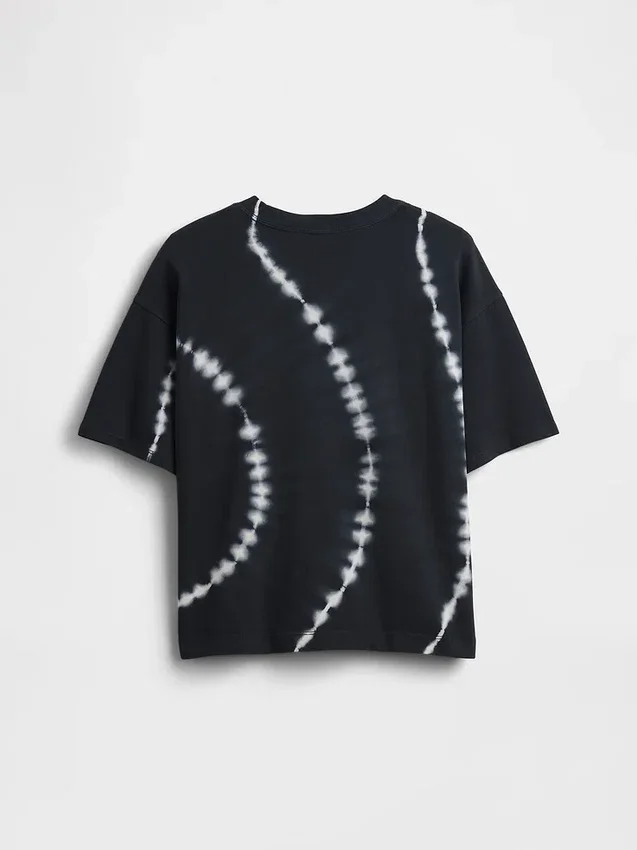 Dziecięcy T-shirt oversize z grubej dzianiny