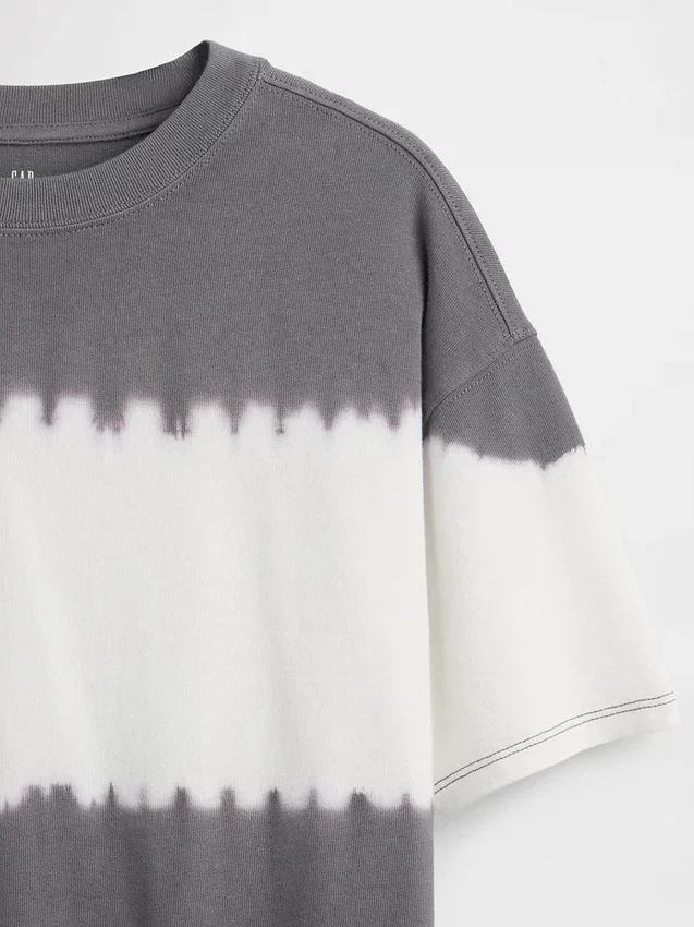 Dziecięcy T-shirt oversize z grubej dzianiny