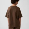 Dziecięcy T-shirt oversize z grubej dzianiny