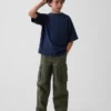 Dziecięcy T-shirt oversize z grubej dzianiny
