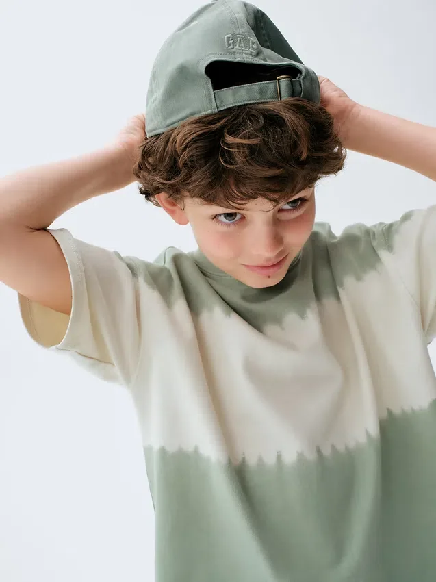 Dziecięcy T-shirt oversize z grubej dzianiny