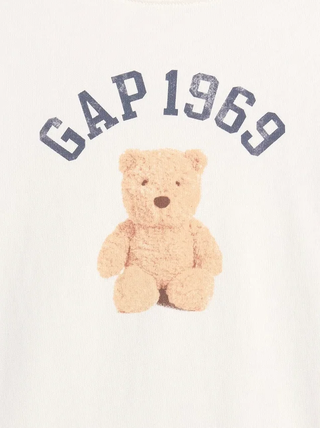 Dziecięcy T-shirt oversize z grubej dzianiny