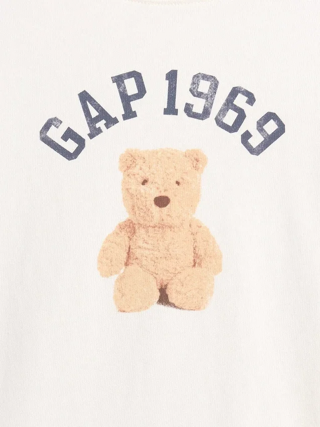 Dziecięcy T-shirt oversize z grubej dzianiny