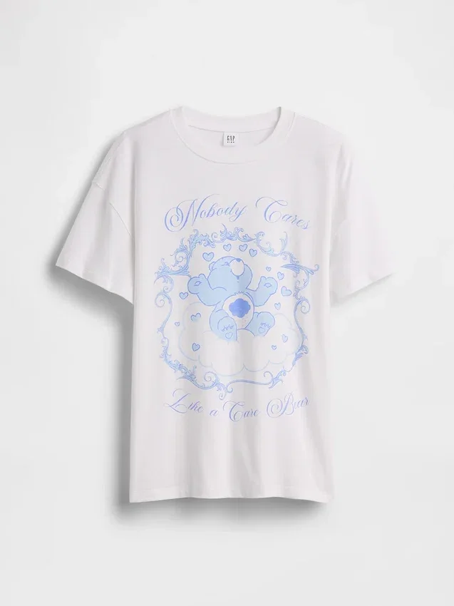 Dziecięcy T-shirt oversize z motywem Care Bears