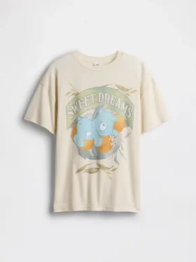 Dziecięcy T-shirt oversize z motywem Care Bears