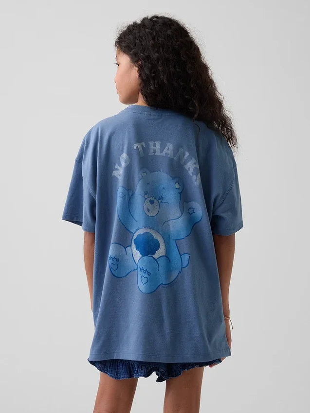 Dziecięcy T-shirt oversize z motywem Care Bears