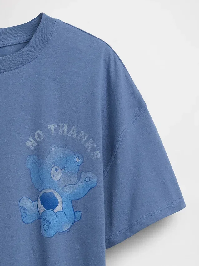 Dziecięcy T-shirt oversize z motywem Care Bears