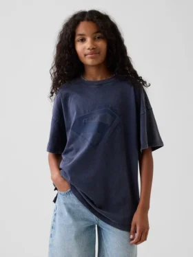 Dziecięcy T-shirt oversize z motywem Supergirl