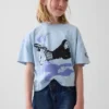 Dziecięcy T-shirt oversize z nadrukiem Olivii Rodrigo