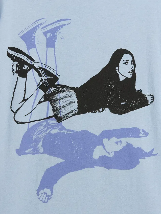 Dziecięcy T-shirt oversize z nadrukiem Olivii Rodrigo