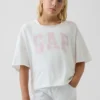 Dziecięcy T-shirt oversize z szerokim dekoltem