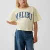 Dziecięcy T-shirt oversize z szerokim dekoltem