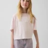 Dziecięcy T-shirt oversize z szerokim dekoltem