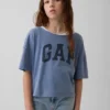 Dziecięcy T-shirt oversize z szerokim dekoltem