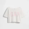Dziecięcy T-shirt oversize z szerokim dekoltem