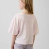 Dziecięcy T-shirt oversize z szerokim dekoltem
