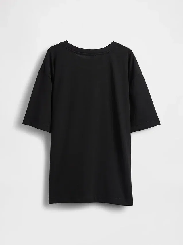 Dziecięcy T-shirt piżamowy oversize z recyklingu