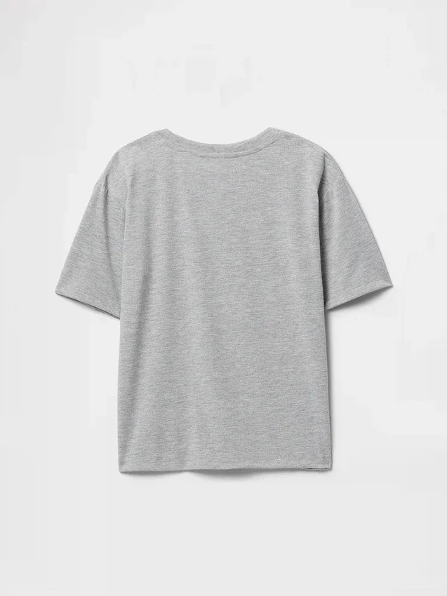 Dziecięcy T-shirt piżamowy oversize z recyklingu