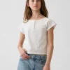 Dziecięcy T-shirt raglanowy typu Henley