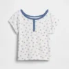 Dziecięcy T-shirt raglanowy typu Henley