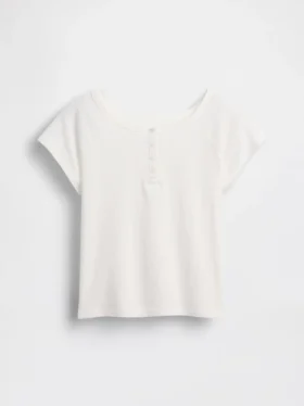 Dziecięcy T-shirt raglanowy typu Henley
