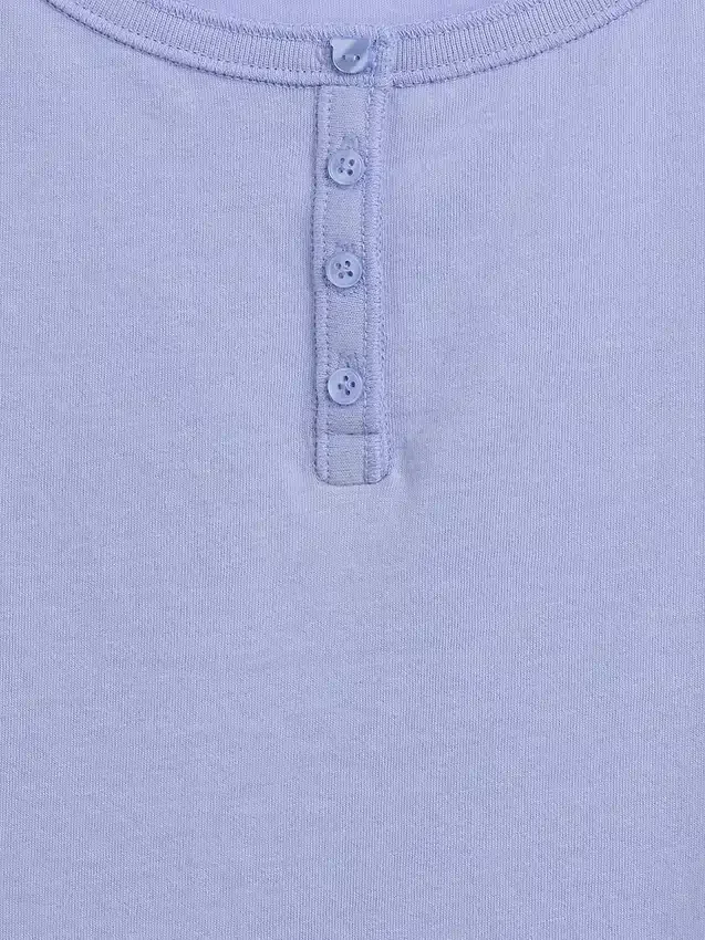 Dziecięcy T-shirt raglanowy typu Henley