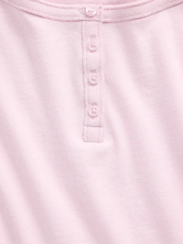 Dziecięcy T-shirt raglanowy typu Henley