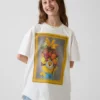 Dziecięcy T-shirt tunika oversize z motywem Minionków
