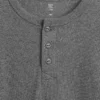 Dziecięcy T-shirt typu Henley o luźnym kroju