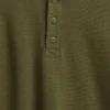 Dziecięcy T-shirt typu Henley o luźnym kroju